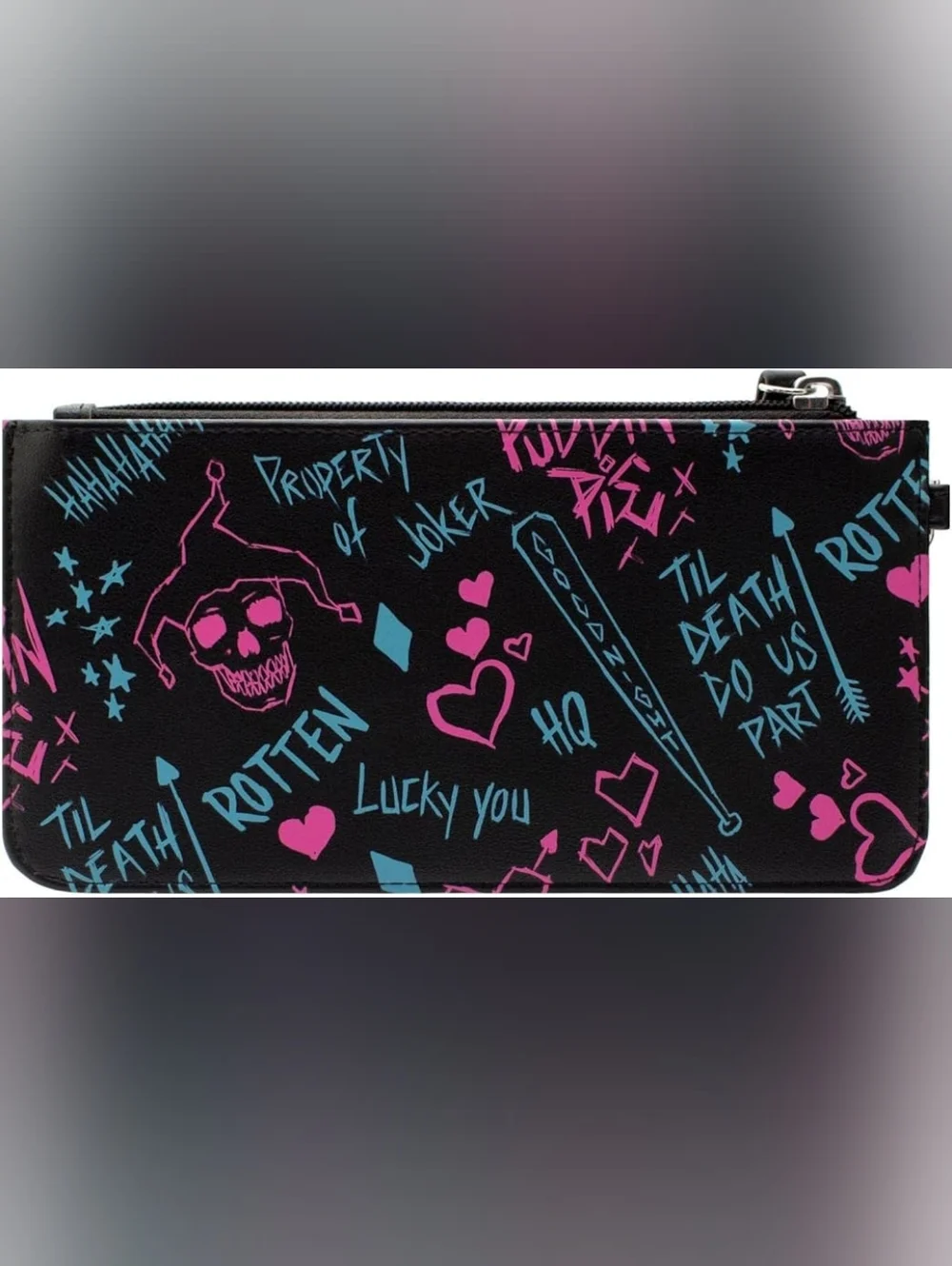 Harley Quinn Joker Wristlet Clutch Wallet - Picture 4 of 8